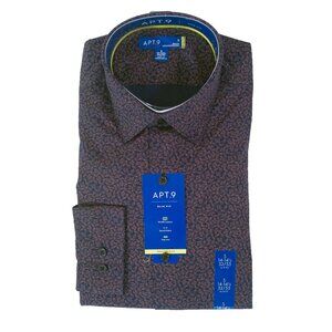 Dress shirt with detailed floral pattern